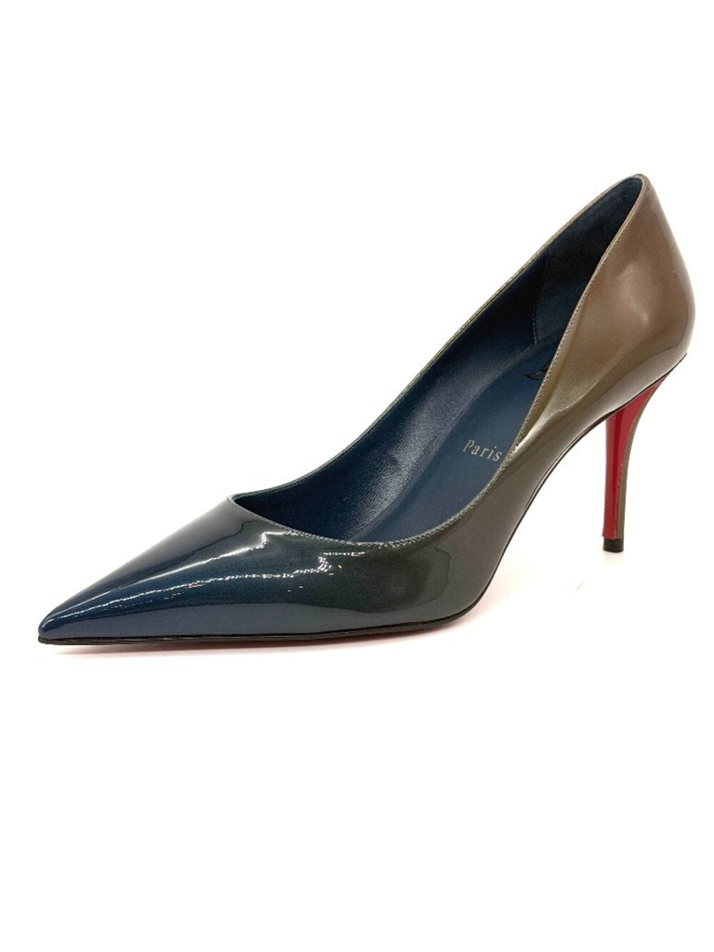 Christian Louboutin MISS Z 80 Patent Leather Degrade Heels Pumps Shoes